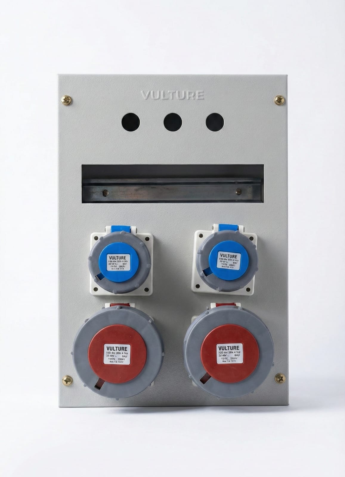 Wall-Mounted Industrial Socket Boxes (Metal Power Distribution Enclosures) - Image 2
